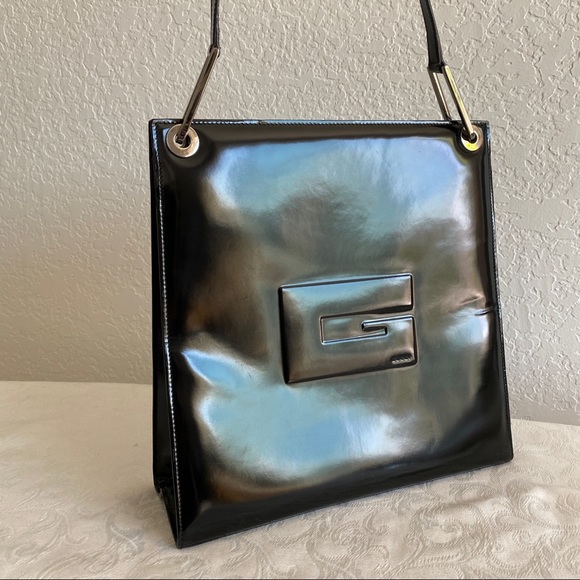 Gucci black leather G logo tote - Picture 3 of 15